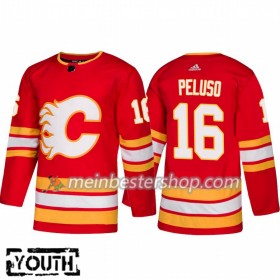 Calgary Flames Anthony Peluso 26 Adidas 2018-2019 Alternate Trikot Authentic - Kinder